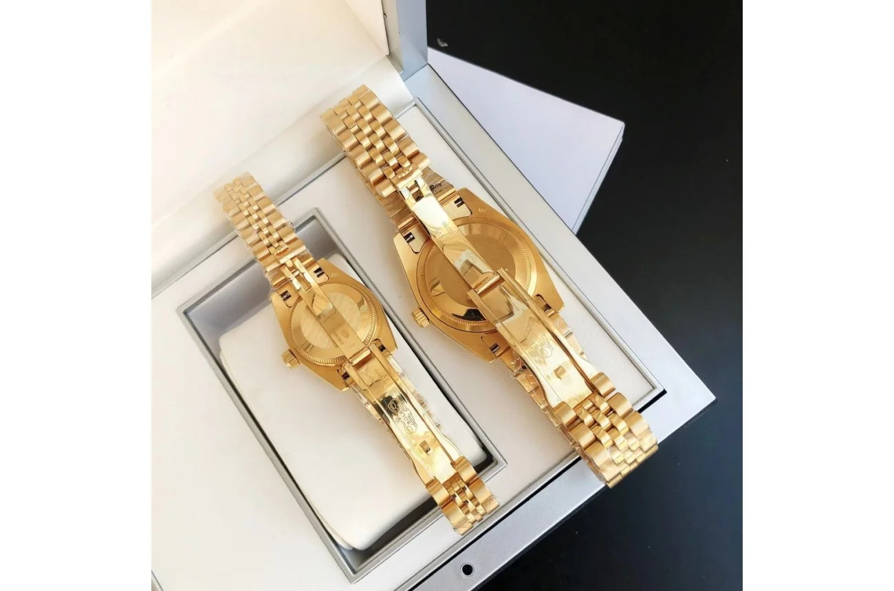 Couple Watches Rolex Datejust 36/28mm RG/RG Jub Black/Dial - view 8
