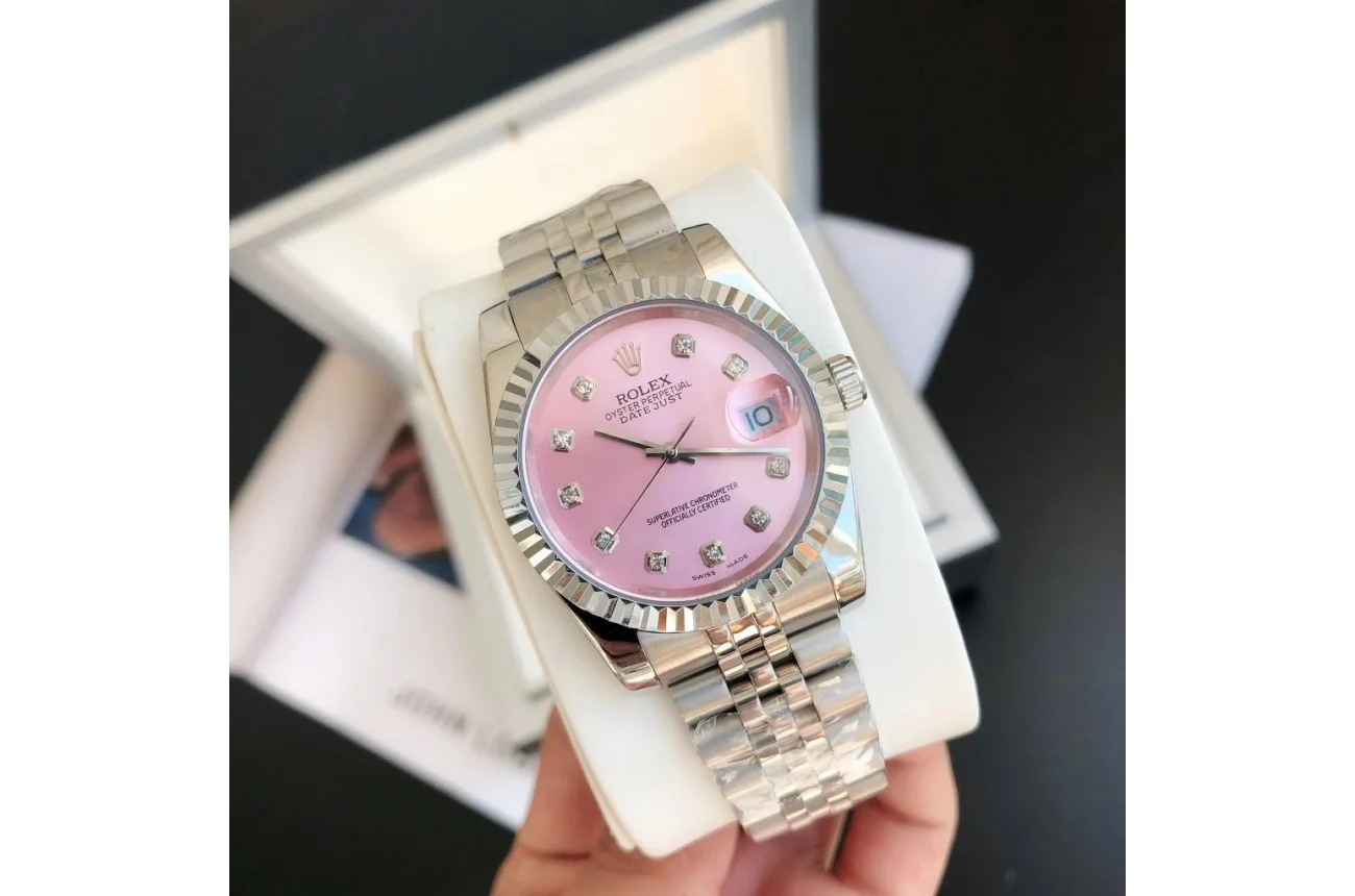 Couple Watches Rolex Datejust 36/28mm SS/SS Jub Pink/Dial - view 3