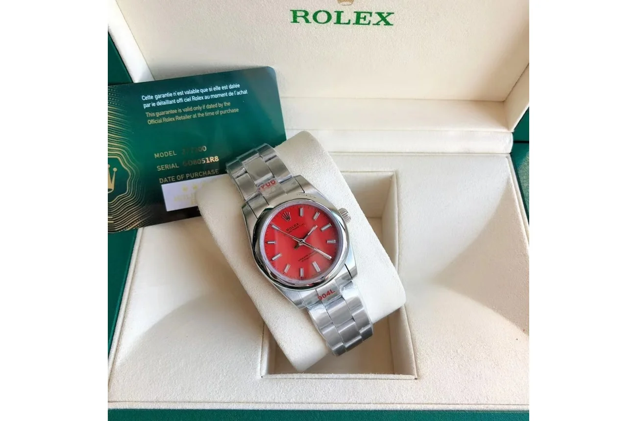 Couple Watches Rolex Oyster Perpetual 31/41mm SS/SS Red/Stk - view 6