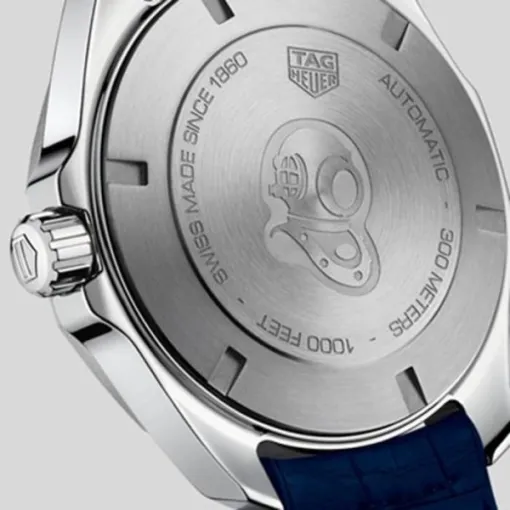 TAG Heuer Aquaracer Men Automatic Blue Rubber Watch WAY201P.FT6178 - view 4