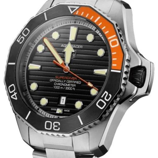 TAG Heuer Aquaracer Men Automatic Black Titanium Watch WBP5A8A.BF0619 - view 3