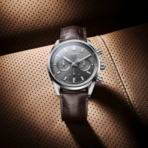 TAG Heuer Carrera Men Automatic Grey Alligator Watch CBN2012.FC6483 - view 6