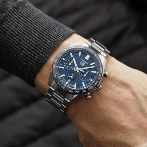 TAG Heuer Carrera Men Automatic Blue Stainless Steel Watch CBN2A1A.BA0643 - view 6