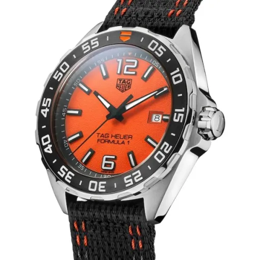 TAG Heuer Formula 1 Men Quartz Orange Canvas Watch WAZ101A.FC8305 - view 3