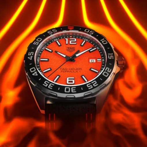TAG Heuer Formula 1 Men Quartz Orange Canvas Watch WAZ101A.FC8305 - view 6