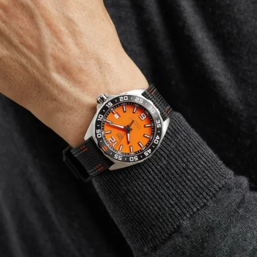 TAG Heuer Formula 1 Men Quartz Orange Canvas Watch WAZ101A.FC8305 - view 7