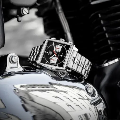TAG Heuer Monaco Men Automatic Black Stainless Steel Watch CBL2113.BA0644 - gallery