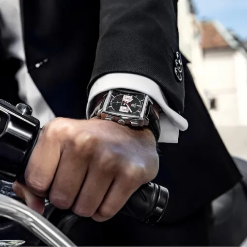 TAG Heuer Monaco Men Automatic Black Alligator Watch CBL2113.FC6177 - view 6