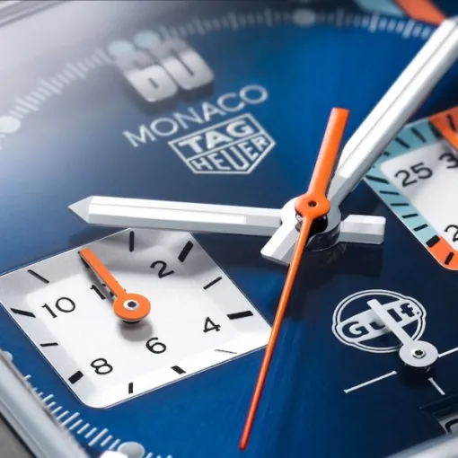 TAG Heuer Monaco Men Automatic Blue Leather Watch CBL2115.FC6494 - view 4