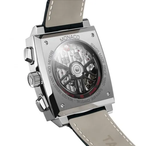 TAG Heuer Monaco Men Automatic Blue Leather Watch CBL2111.FC6453 - view 3