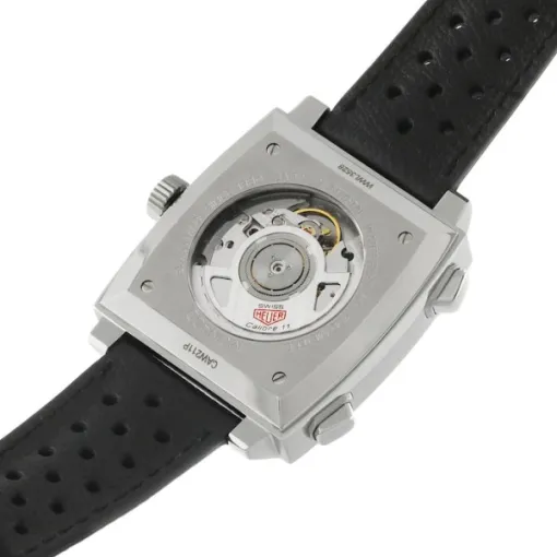 TAG Heuer Monaco Men Automatic Blue Leather Watch CAW211P.FC6356 - view 7